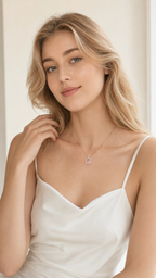 Starlight Aura Rose Gold Heart Perfume Bottle Pendant Necklace