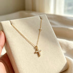 Faith in Light Double Cross Necklace