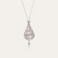 Elegant Pearl Drop Pendant Necklace – 925 Silver Minimal Luxury Necklace for Women