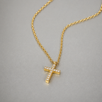 Timeless Sparkle Cross Pendant Necklace