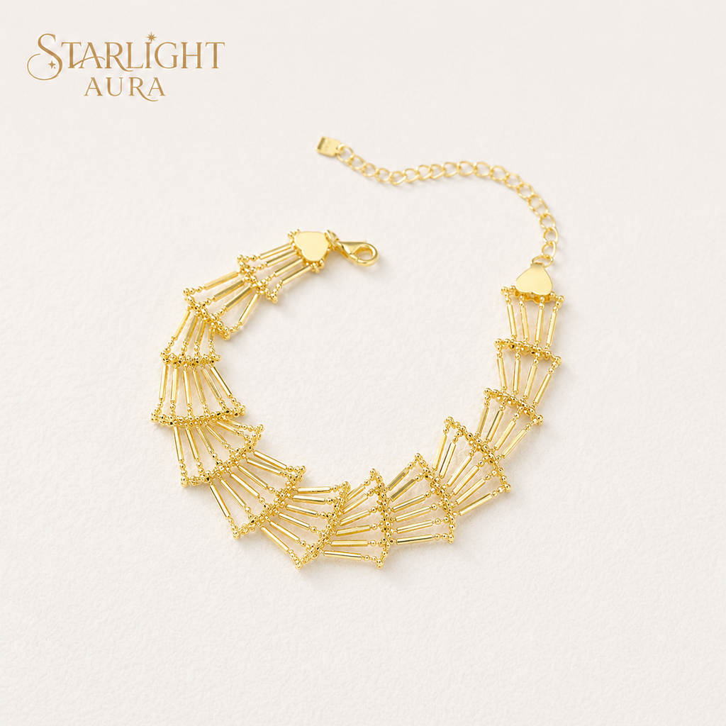 Golden Cascade Bracelet – Grace in Every Movement