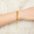 Golden Cascade Bracelet – Grace in Every Movement