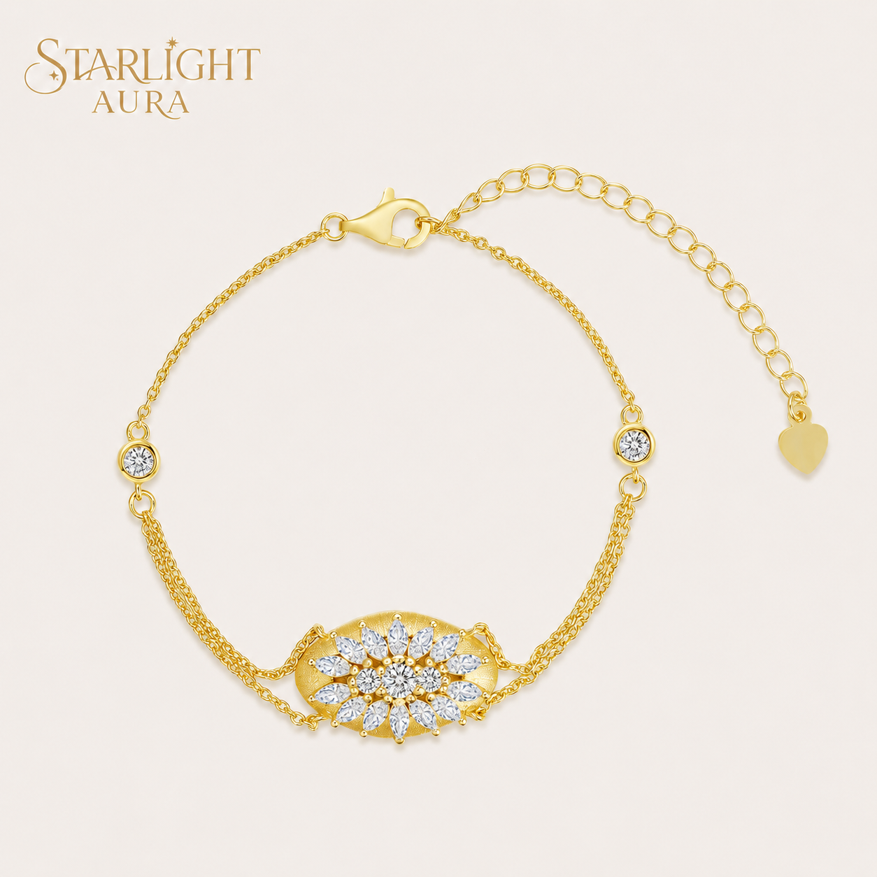 Starlit Bloom Moissanite Bracelet——A Delicate Symbol of Elegance and Timeless Sparkle