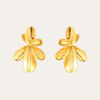 Dami Petal Enamel Stud Earrings – Statement Floral Earrings