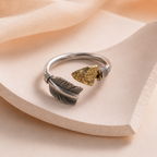 Rune Feather Ring – Adjustable Boho Arrow Design