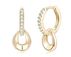 Golden Teardrop Hoop Earrings – Starlight Aura