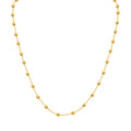 Minimalist Beaded Chain Necklace – S925 Silver Satellite Necklace in Gold & Silver