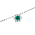 S925 jewelry Colombian emerald pendant necklace set with high-carbon diamond jewelry for women