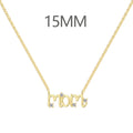 925 Sterling Silver Mother's Day Light Luxury Heart Necklace for Women: 'mom' Word Mother-Son Envelope Heart Necklace, 18K European & American
