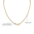 Aurora Bead Ball Chain Necklace with Moissanite Accent – 925 Sterling Silver Minimalist Luxury Jewelry