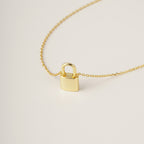 Lock necklace S925 silver simple clavicle chain cross-border light luxury niche temperament versatile fashion personality ins Internet celebrity