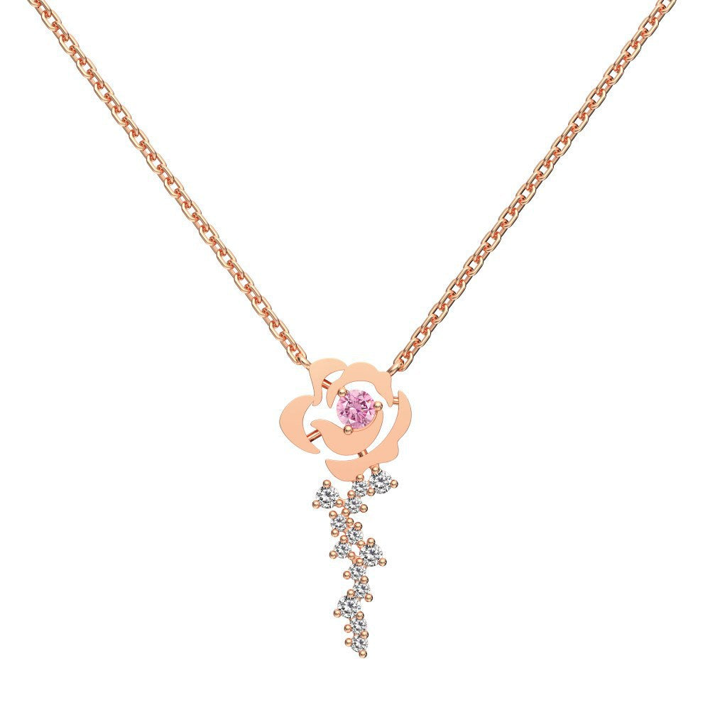 925 Sterling Silver Mother's Day Light Luxury Heart Necklace for Women: 'mom' Word Mother-Son Envelope Heart Necklace, 18K European & American