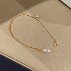 Snake bone horse-eye diamond bracelet with a light luxury and high-end feel, 925 silver gold-plated inlay 5A zircon bracelet, women's summer new arrival