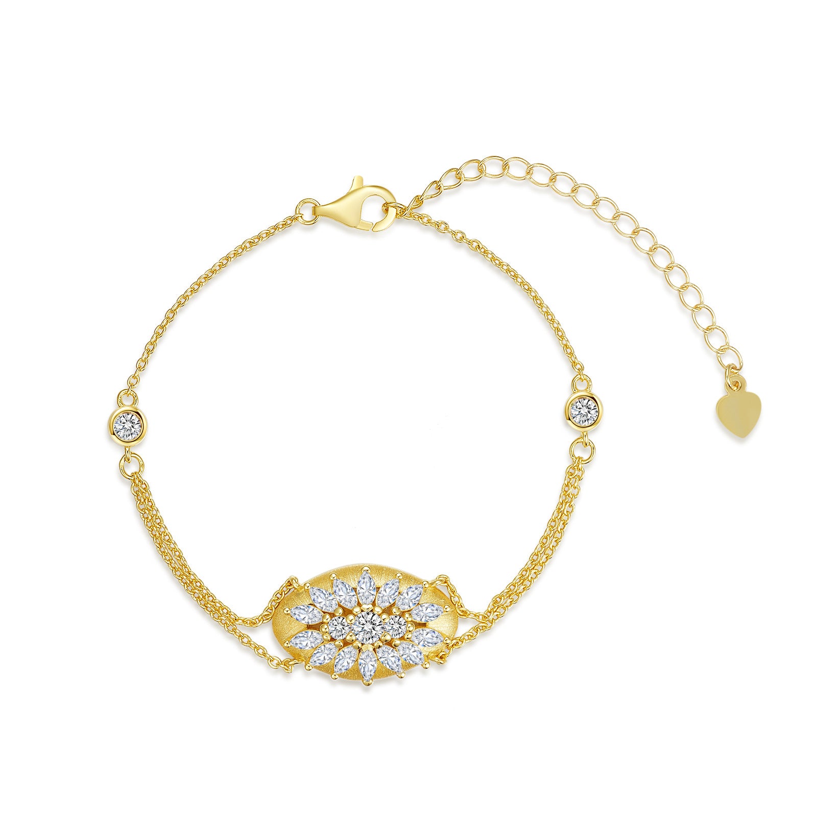 Starlit Bloom Moissanite Bracelet——A Delicate Symbol of Elegance and Timeless Sparkle