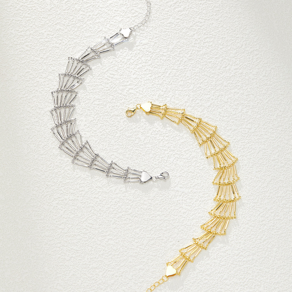 Golden Cascade Bracelet – Grace in Every Movement