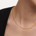 Minimal Beaded Sterling Silver Necklace – Elegant Layering Chain for Women
