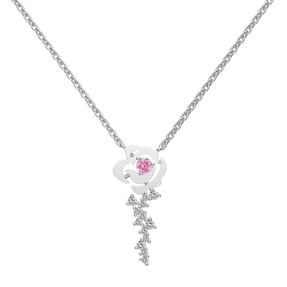 925 Sterling Silver Mother's Day Light Luxury Heart Necklace for Women: 'mom' Word Mother-Son Envelope Heart Necklace, 18K European & American