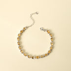 Natural citrine bracelets for sudden wealth gathering, light luxury niche design accessories, gifts for elders, colorful gem jewelry wholesale