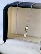 Emerald & Diamond Halo Pendant Necklace in Platinum