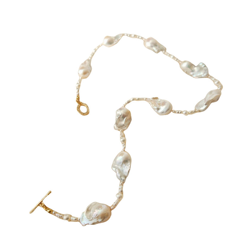Natural freshwater Baroque pearls are premium cool white light and dazzling, perfect for travel and photography, and for everyday wear, pearl necklaces and necklaces