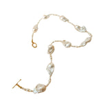 Natural freshwater Baroque pearls are premium cool white light and dazzling, perfect for travel and photography, and for everyday wear, pearl necklaces and necklaces