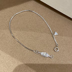 Snake bone horse-eye diamond bracelet with a light luxury and high-end feel, 925 silver gold-plated inlay 5A zircon bracelet, women's summer new arrival