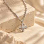 Rotating Fleur-de-Lis Cross Necklace – Vintage Titanium Steel Pendant