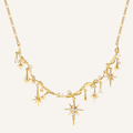 Starlight Aura Shooting Star Tassel Necklace