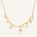 Starlight Aura Shooting Star Tassel Necklace