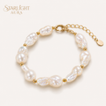 Baroque Pearl Bracelet – Natural Freshwater Pearl Handmade Bracelet for Women