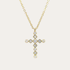 Crystal Cross Pendant Necklace
