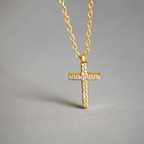 Timeless Sparkle Cross Pendant Necklace