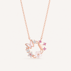 Enchanted Garden Butterfly & Crown Necklace