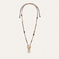 Eye of Life Cat Pendant Necklace with Tiger’s Eye Beads