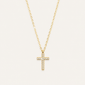 Timeless Sparkle Cross Pendant Necklace