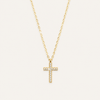 Timeless Sparkle Cross Pendant Necklace