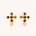 Starlight Aura Five-Stone Cross Earrings