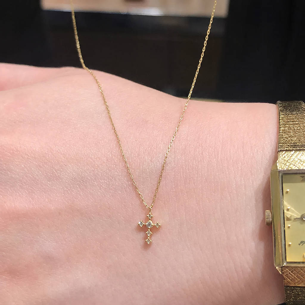 Crystal Cross Pendant Necklace