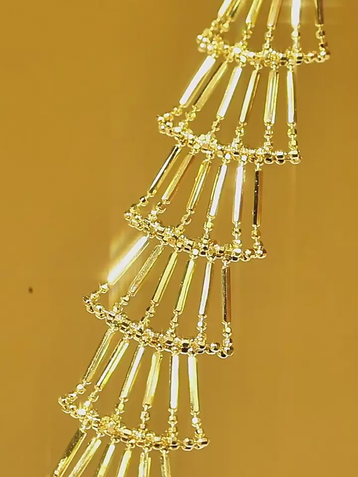 Golden Cascade Bracelet – Grace in Every Movement