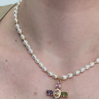 Pearl Cross Pendant Necklace